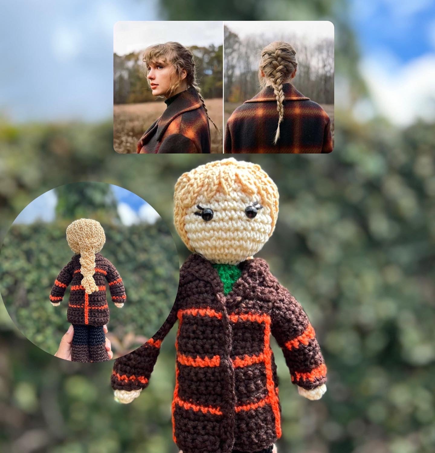 Taylor Swift Amigurumi de crochet