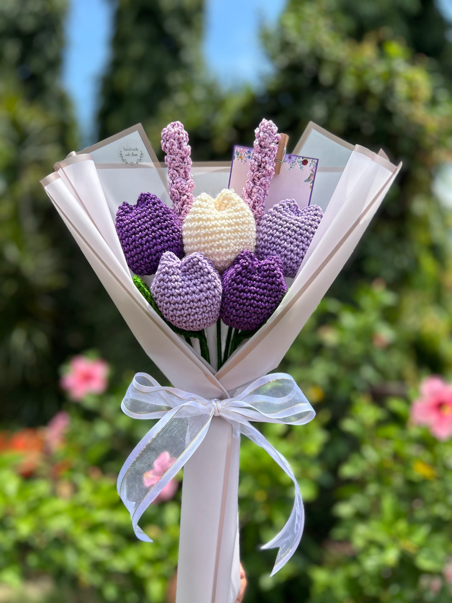 Ramo de tulipanes + lavanda