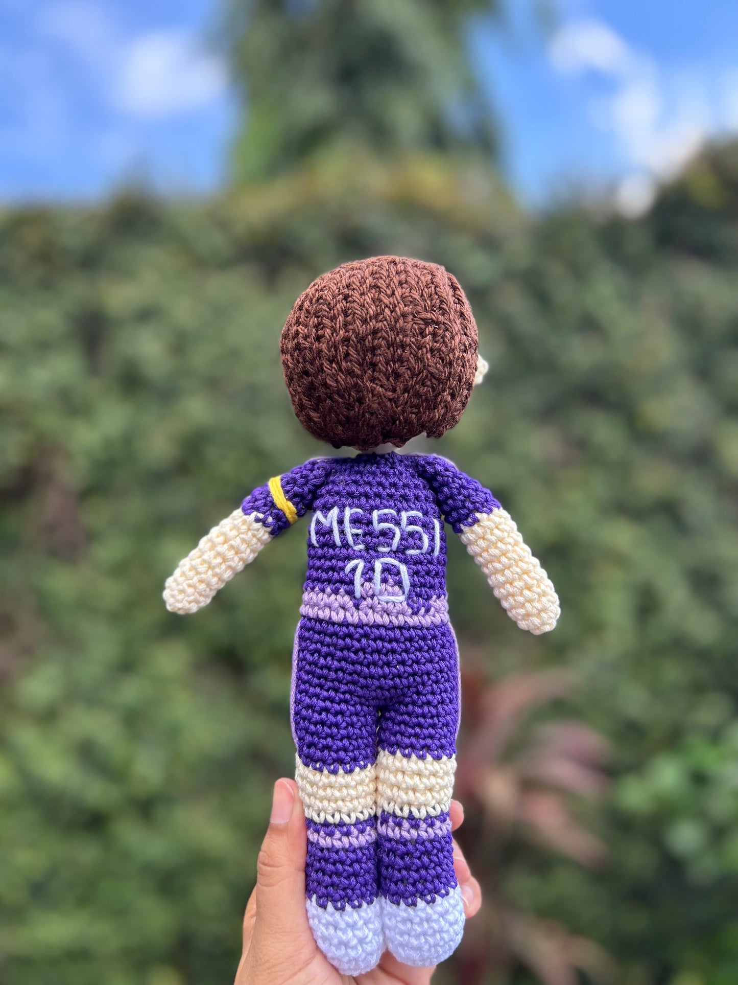 Messi- Amigurumi de crochet hecho 100% a mano