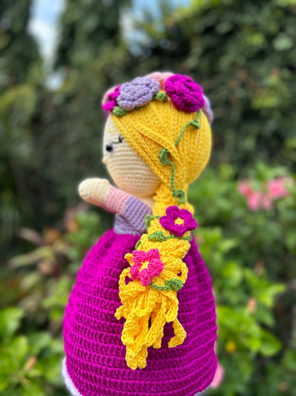 Rapunzel Muñeca Reversible + Ramo