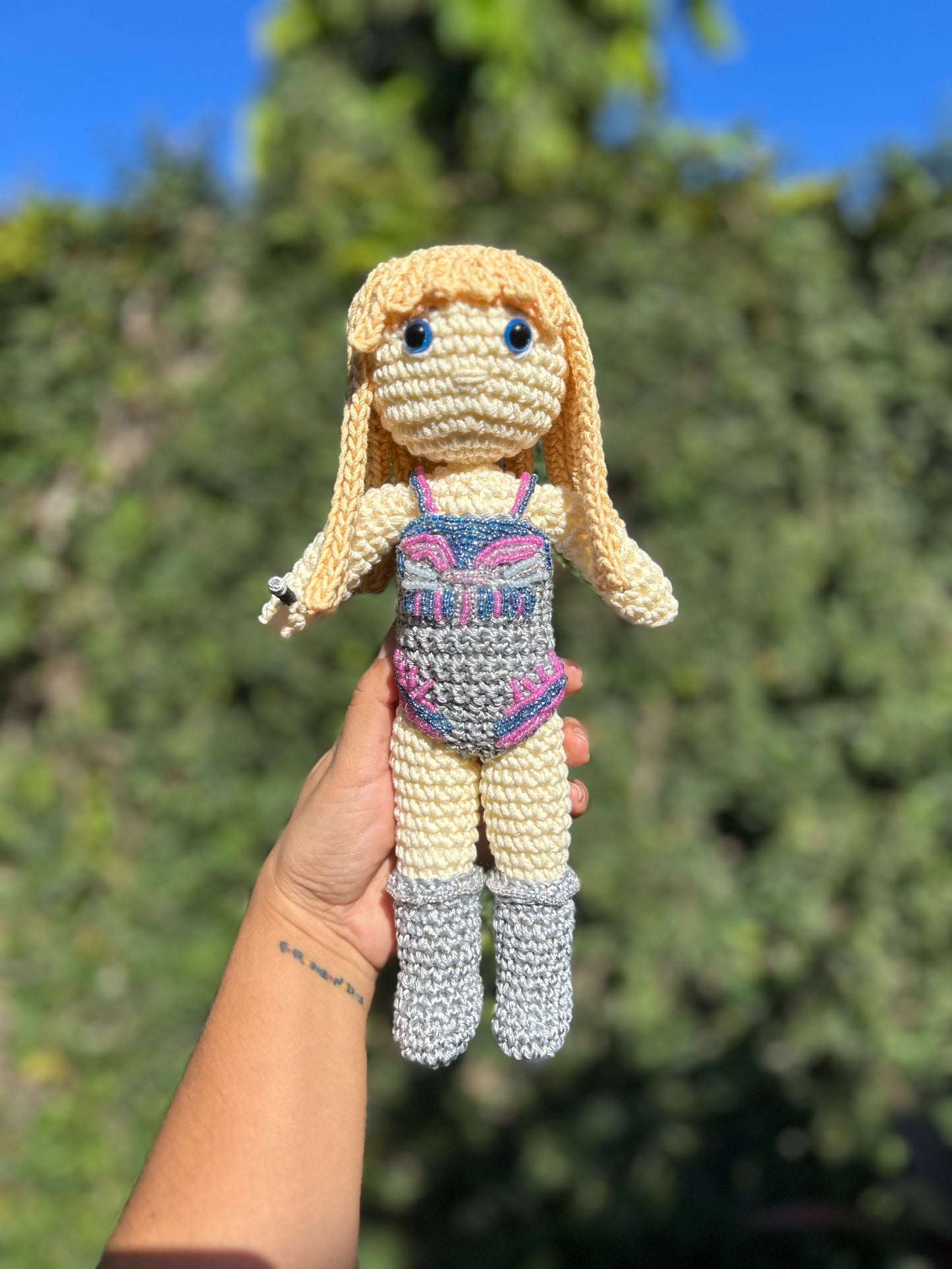 Taylor Swift Amigurumi de crochet
